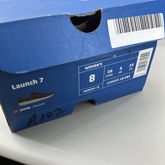 Brooks Launch 7 Running Sneakers Women Size 8 B Pink Black Comfort Neutral Shoes - Picture 8 of 9